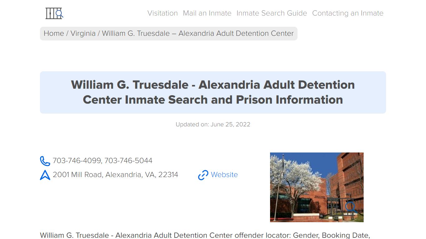 William G. Truesdale - Alexandria Adult Detention Center ...